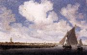 Salomon van Ruysdael Sailboats on the Wijkermeer oil painting picture wholesale